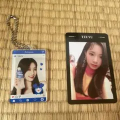 TWICE TZUYU キーホルダー & フォトカード セット