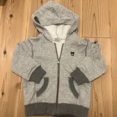 DOUBLE.B グレー パーカー 90