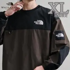 THE NORTH FACE アルバニークルーネック ホワイト/ブラウン XL