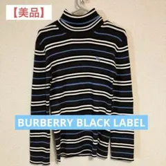 【美品】BURBERRY BLACK LABEL タートルネック ノバチェック