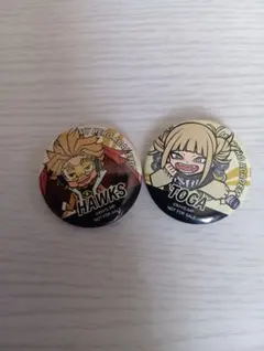 僕のヒーローアカデミア 缶バッジ ホークス トガヒミコ 2点セット