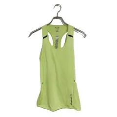 Reebok タンクトップ 吸汗速乾 ネオンイエロー XSサイズ スポーツウェア