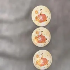 カラフルピーチえとサンリオピューロランドミニキャラ缶バッチ3個