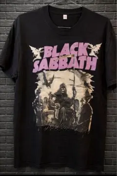 古着 ブラックサバス ヘンリー ロゴ Tシャツ バンドT オジーオズボーン