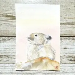 水彩画手描きイラスト ずっと一緒にうさぎさん - メルカリ
