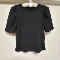 ★最終値下げ★GU パフスリーブ ブラック Tシャツ Sサイズ