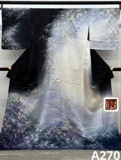 訪問着 金駒 金彩 桐 紋意匠 正絹 A203 - メルカリ