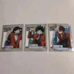 ヒロヴィラフェス　トレーディングホロステッカーA　緑谷出久　轟焦凍　飯田天哉