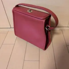 オールドコーチ ショルダー未使用 バニティ バッグ レッド 2way - メルカリ
