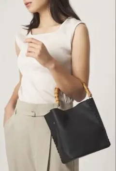 green label relaxing 2wayバンブーハンドル バッグ