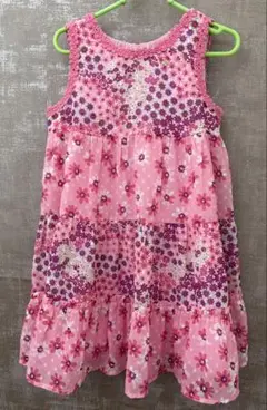 ケイトスペード ノースリーブワンピース 花柄 ピンク 110cm - メルカリ