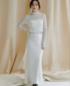 anuans サテンナロースカート　値下げ交渉可