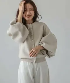 La-gemme 2wayパールニットカーディガン