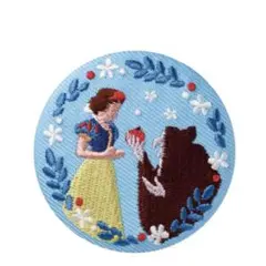 ディズニー 刺繍缶バッジ 白雪姫 2個セット