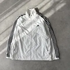 16707 アディダス 刺繍ロゴ スリーライン ナイロンジャケット
