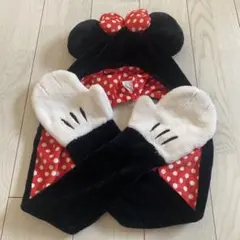 ディズニー ミニーマフラーファンキャップ