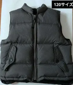 COMME CA FILLE リバーシブル　ダウンベス ト120