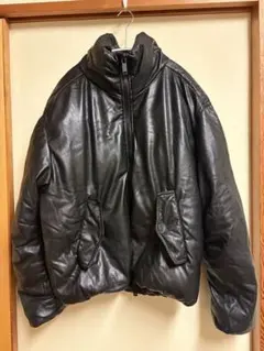 レザー ダウンジャケット