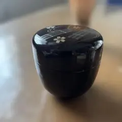 棗 桜と筏の蒔絵 漆器 茶道具のサムネイル