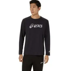 アシックス　ドライビックロゴ長袖シャツ　S タグ付き