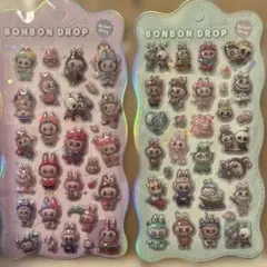 ボンボンドロップ風　ラブブシール　2シート