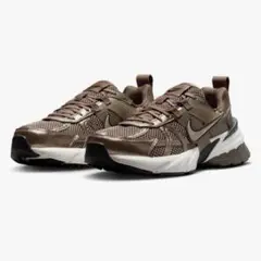 【NIKE】WMNS V2K RUN 24.5 茶/白/黒