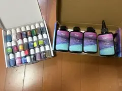 UV/LED対応 レジン液 約400g弱 ＋ 24色着色液 セット