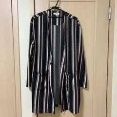 ストライプ柄 ロングカーディガン メンズのサムネイル