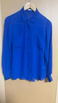 シースルー 長袖ブラウス★美品‼️L 即購入禁止
