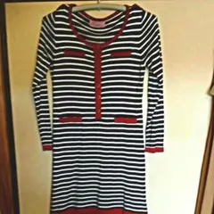 韓国 ひざ丈ワンピース