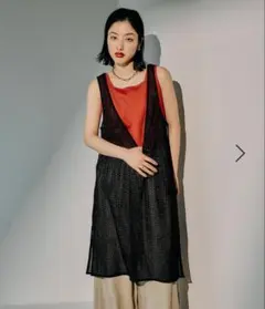 アソートメッシュノースリワンピース