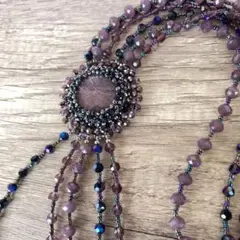 【新品未使用】【希少】クォーツ 3連ネックレス