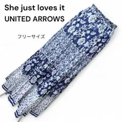 【ヴィンテージ】ユナイテッドアローズ ティアードスカート ボタニカル柄【F】