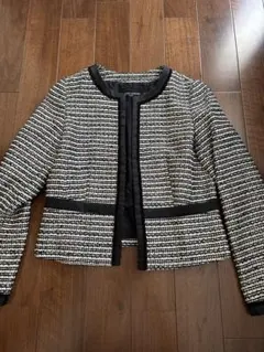 ユナイテッドアローズ　ノーカラーツイードジャケット