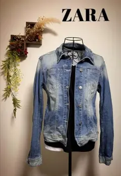 ZARA ストレッチ ダメージ デニムジャケット