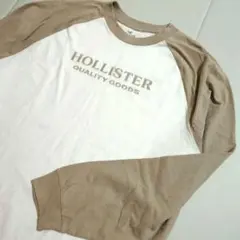 ホリスター　長袖Tシャツ　刺繍ロゴ　長袖 ゆったり 大きめ Lのサムネイル