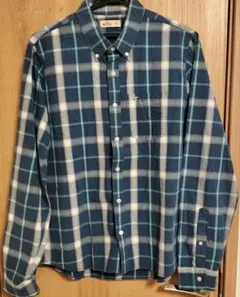 Hollister ホリスター 長袖 チェックシャツ ネイビー XL