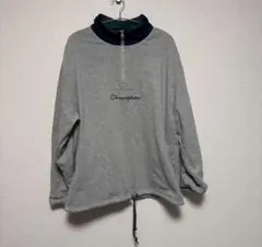 Champion ハーフジップスウェット Lサイズ グレー