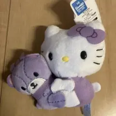 ハローキティ　カラフルベアマスコット　パープル　紫
