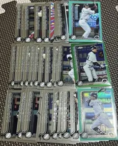 6箱分のベース、インサートまとめ 千葉ロッテ TOPPS chrome NPB