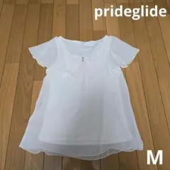 prideglide 半袖ブラウス ホワイト 38サイズ Mのサムネイル