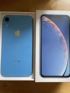 Apple iPhone XR 本体 ブルー 64GB SIMフリー - メルカリ