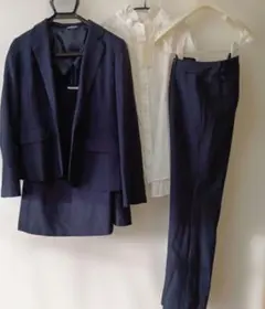 レディーススーツ4点セット（ネイビー）13号