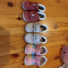 Familia、ミキハウス、西松屋　ベビーシューズ 3足セット