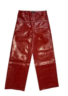【最安値】goar.archive クロコレザーパンツ goar.archive 赤 クロコ レザーパンツ 新品未使用 Sサイズ - メルカリ