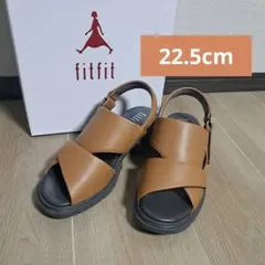 fitfit　ソフトレザーフレックスサンダル　22.5　キャメルのサムネイル