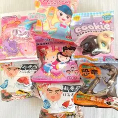 バスボール 7個 まとめ売り お寿司 アイス クッキー リング プリンセス 恐竜のサムネイル