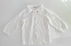 familiar 80センチホワイト 長袖ブラウス
