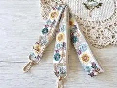 【インド刺繍リボン】ショルダーストラップ　64