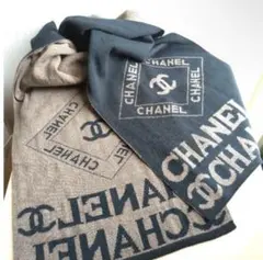 CHANEL マフラー ココマーク ロゴ 大判 ノベルティ